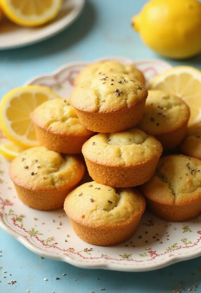 30+ Easy Mini Muffin Recipes for Quick Baking Fun 101 30+ Easy Mini Muffin Recipes for Quick Baking Fun - 15. Chia Seed Lemon Mini Muffins