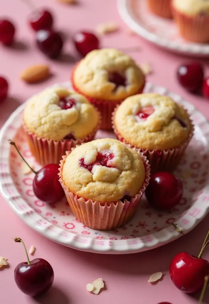 30+ Easy Mini Muffin Recipes for Quick Baking Fun 156 30+ Easy Mini Muffin Recipes for Quick Baking Fun - 23. Cherry Almond Mini Muffins