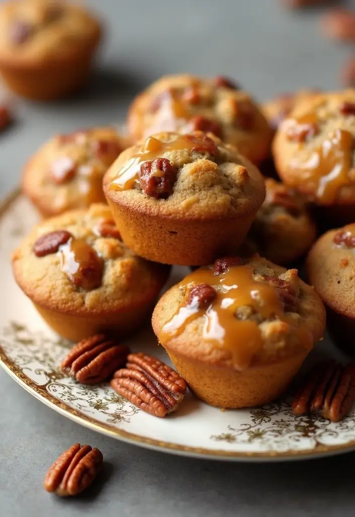 30+ Easy Mini Muffin Recipes for Quick Baking Fun 205 30+ Easy Mini Muffin Recipes for Quick Baking Fun - 30. Caramel Pecan Mini Muffins