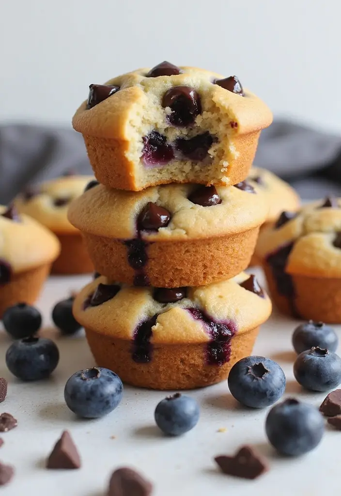 30+ Healthy Blueberry Muffin Recipes That Burst with Flavor 83 30+ Healthy Blueberry Muffin Recipes That Burst with Flavor - 13. Chocolate Chip Blueberry Muffins