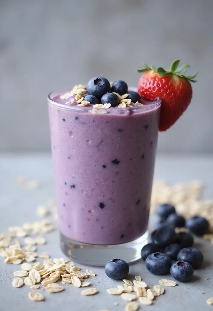 30+ Healthy Blueberry Muffin Recipes That Burst with Flavor 111 30+ Healthy Blueberry Muffin Recipes That Burst with Flavor - 17. Blueberry Muffin Smoothie