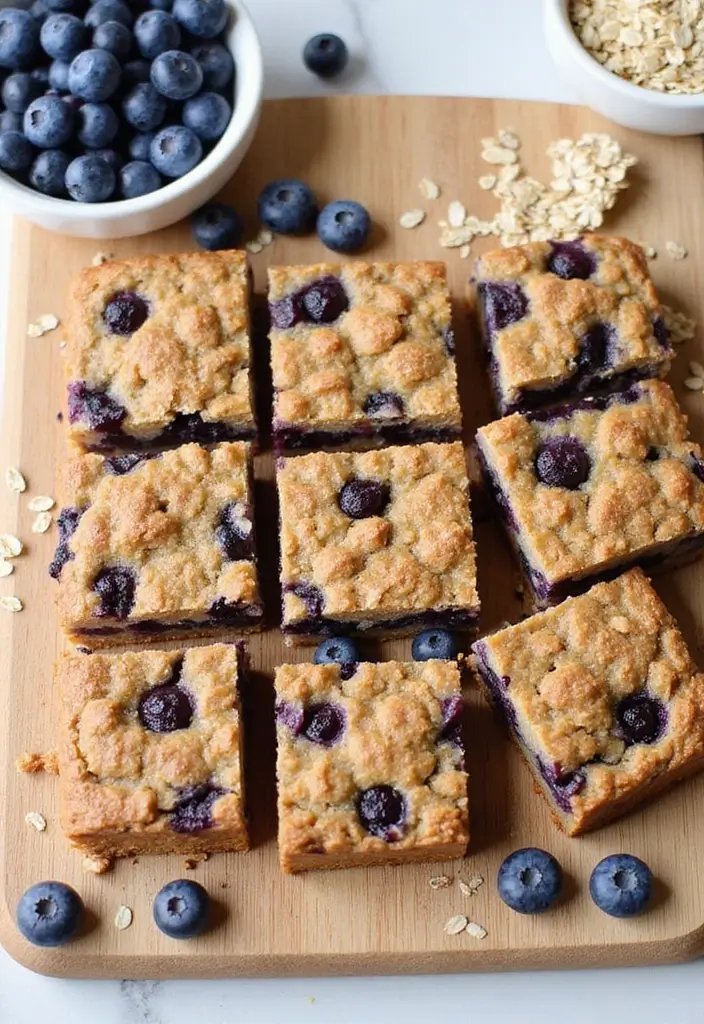 30+ Healthy Blueberry Muffin Recipes That Burst with Flavor 174 30+ Healthy Blueberry Muffin Recipes That Burst with Flavor - 26. Blueberry Muffin Granola Bars