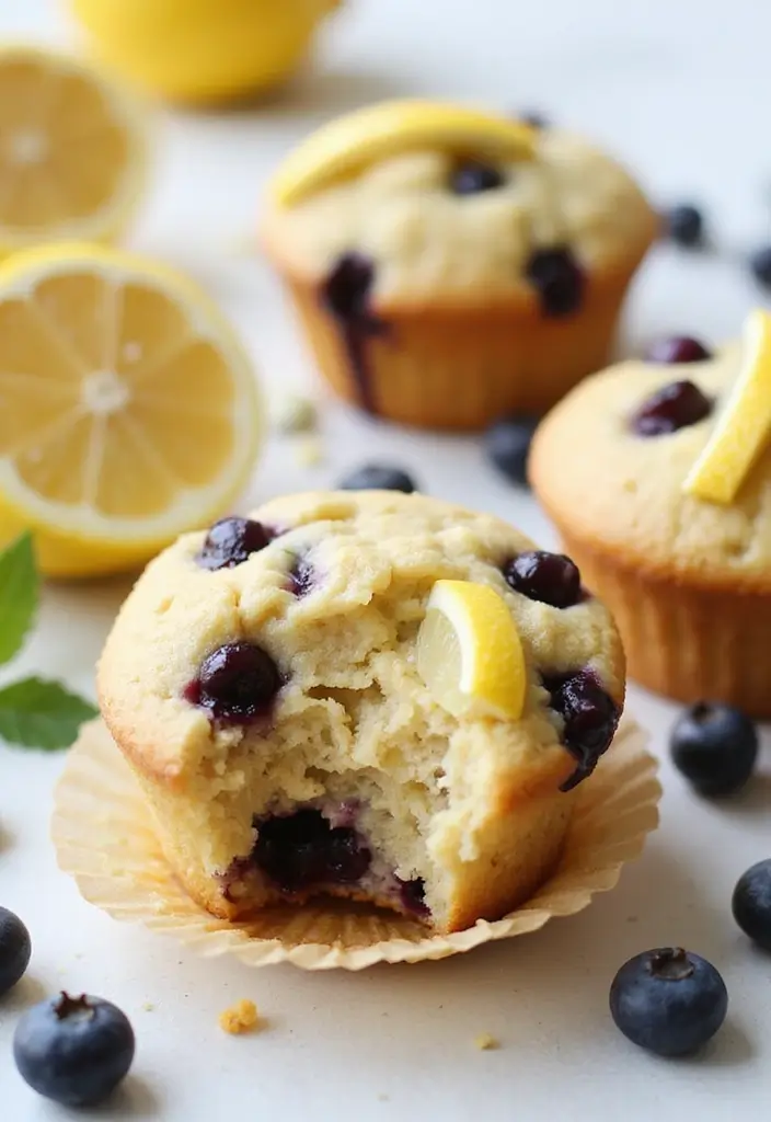 30+ Healthy Blueberry Muffin Recipes That Burst with Flavor 184 30+ Healthy Blueberry Muffin Recipes That Burst with Flavor - 28. Blueberry Lemonade Muffins