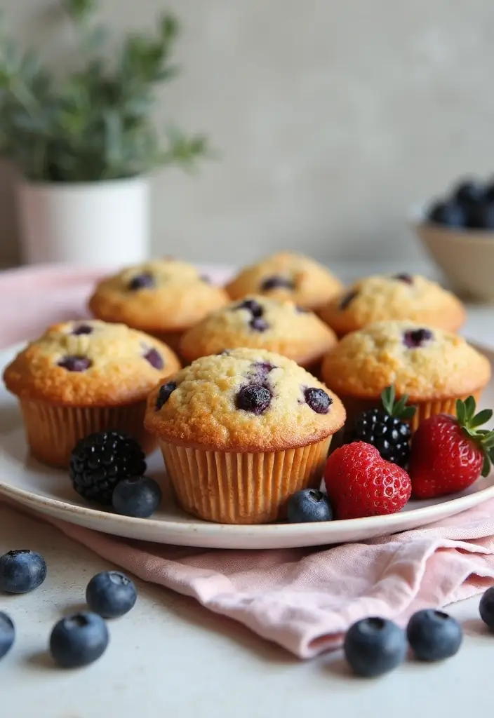 30+ Healthy Blueberry Muffin Recipes That Burst with Flavor 22 30+ Healthy Blueberry Muffin Recipes That Burst with Flavor - 4. Low Sugar Blueberry Muffins