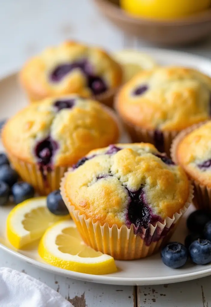 30+ Healthy Blueberry Muffin Recipes That Burst with Flavor 50 30+ Healthy Blueberry Muffin Recipes That Burst with Flavor - 8. Lemon Blueberry Muffins