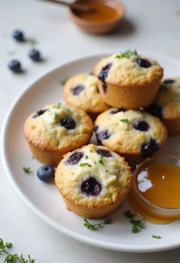 30+ Healthy Blueberry Muffin Recipes That Burst with Flavor 57 30+ Healthy Blueberry Muffin Recipes That Burst with Flavor - 9. Savory Blueberry Muffins with Cheese