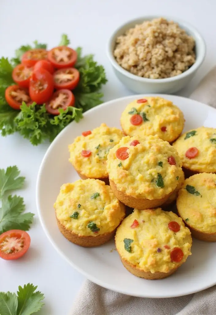 30+ Healthy Egg Muffin Recipes for a Quick Protein Fix 62 30+ Healthy Egg Muffin Recipes for a Quick Protein Fix - 10. Quinoa and Veggie Egg Muffins