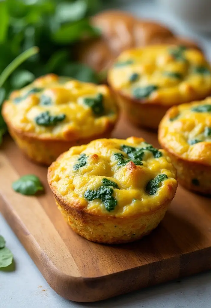 30+ Healthy Egg Muffin Recipes for a Quick Protein Fix 106 30+ Healthy Egg Muffin Recipes for a Quick Protein Fix - 16. Chicken and Spinach Egg Muffins