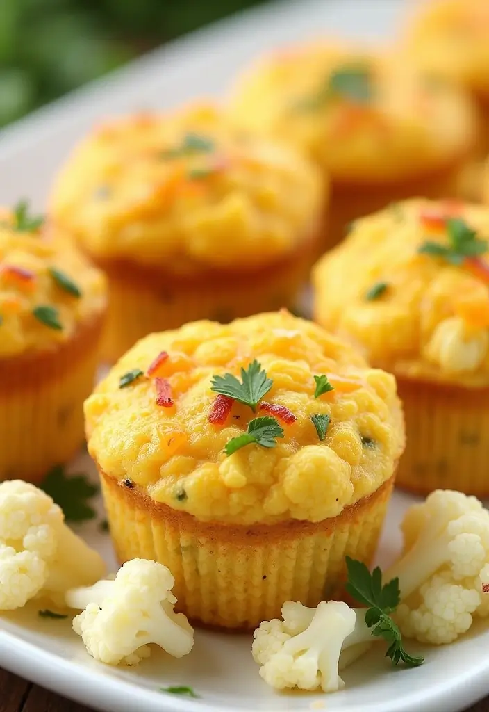 30+ Healthy Egg Muffin Recipes for a Quick Protein Fix 113 30+ Healthy Egg Muffin Recipes for a Quick Protein Fix - 17. Cauliflower and Cheese Egg Muffins