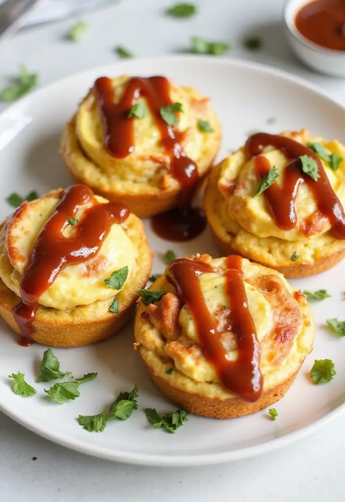 30+ Healthy Egg Muffin Recipes for a Quick Protein Fix 134 30+ Healthy Egg Muffin Recipes for a Quick Protein Fix - 20. BBQ Chicken Egg Muffins