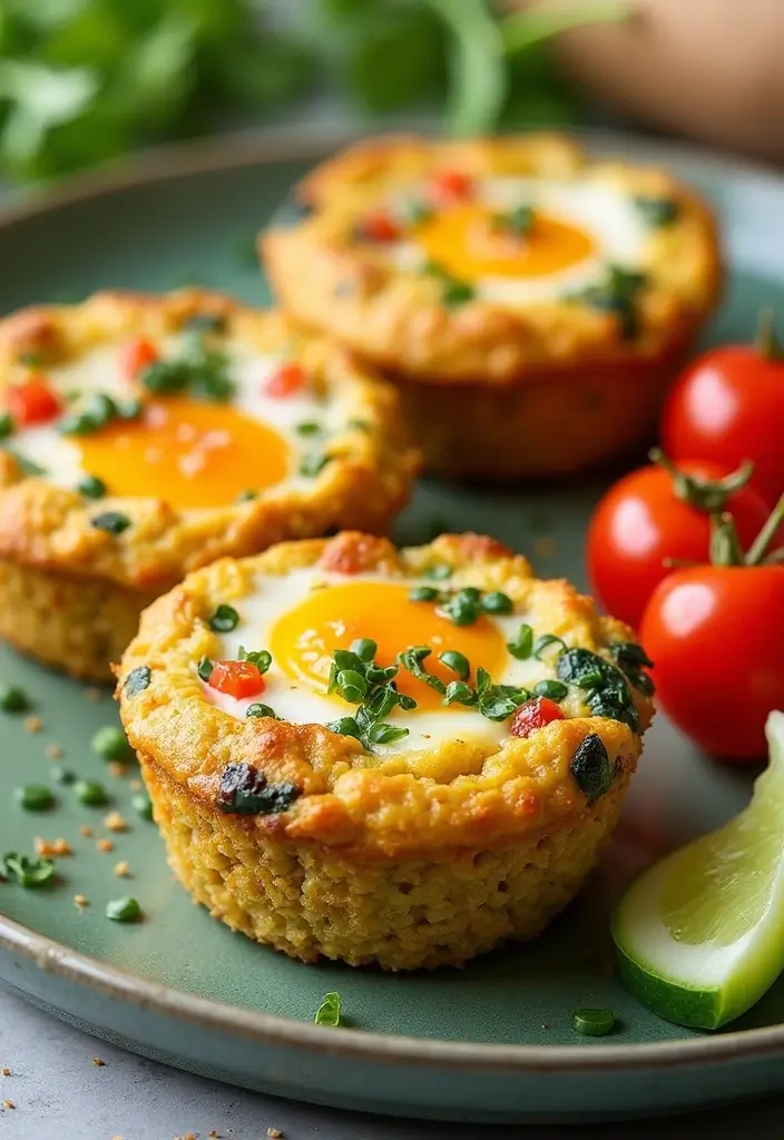 30+ Healthy Egg Muffin Recipes for a Quick Protein Fix 192 30+ Healthy Egg Muffin Recipes for a Quick Protein Fix - 28. Savory Oatmeal Egg Muffins