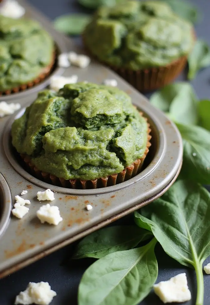 30+ High Protein Muffin Tin Recipes for Meal Prep 1 30+ High Protein Muffin Tin Recipes for Meal Prep - 1. Spinach and Feta Protein Muffins