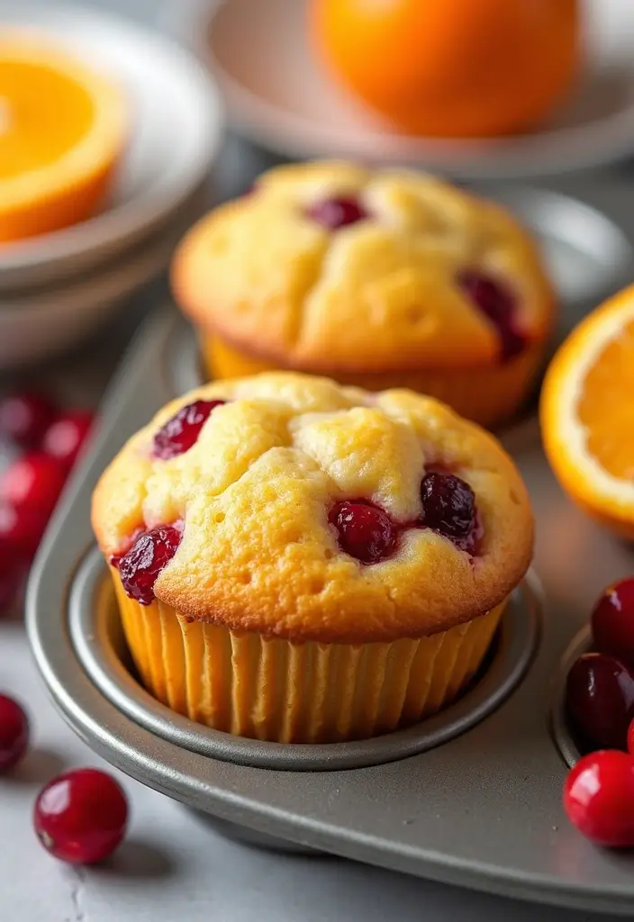 30+ High Protein Muffin Tin Recipes for Meal Prep 147 30+ High Protein Muffin Tin Recipes for Meal Prep - 23. Orange Cranberry Protein Muffins