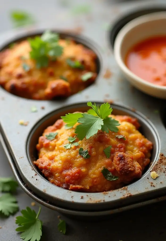 30+ High Protein Muffin Tin Recipes for Meal Prep 169 30+ High Protein Muffin Tin Recipes for Meal Prep - 27. Thai Chicken Protein Muffins