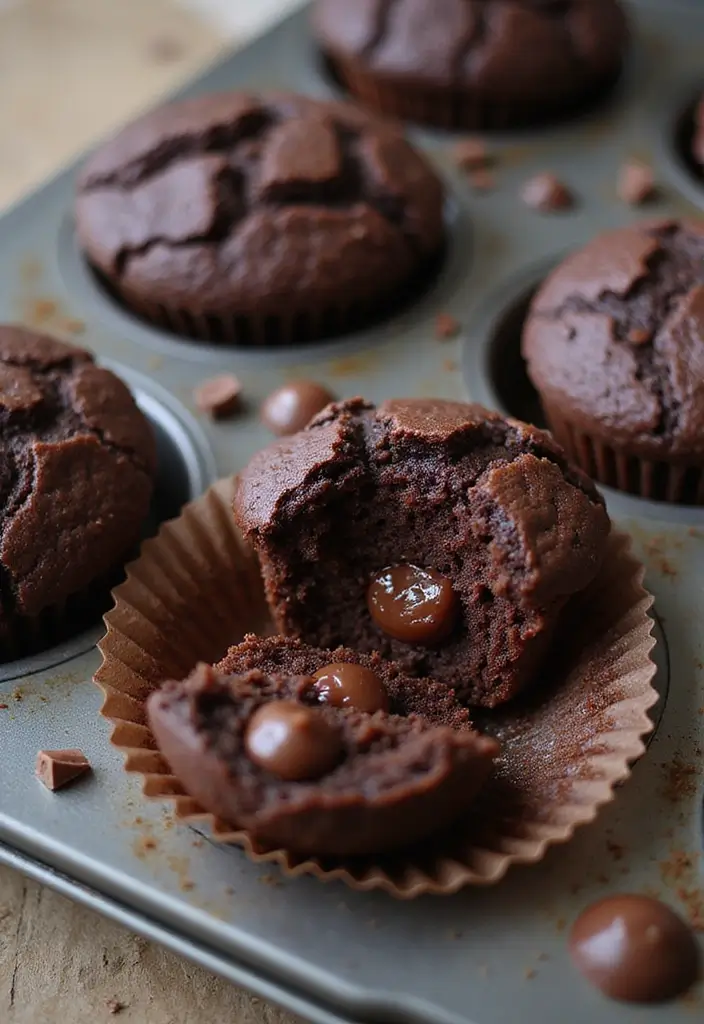 30+ High Protein Muffin Tin Recipes for Meal Prep 22 30+ High Protein Muffin Tin Recipes for Meal Prep - 4. Chocolate Protein Muffins