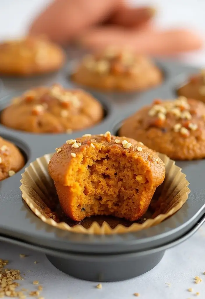 30+ High Protein Muffin Tin Recipes for Meal Prep 43 30+ High Protein Muffin Tin Recipes for Meal Prep - 7. Sweet Potato and Quinoa Protein Muffins