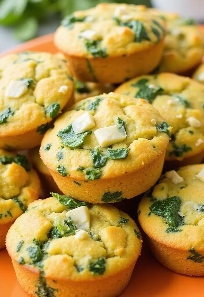 30+ Jiffy Cornbread Muffin Recipes to Elevate Your Meals 34 30+ Jiffy Cornbread Muffin Recipes to Elevate Your Meals - 6. Spinach and Feta Jiffy Cornbread Muffins