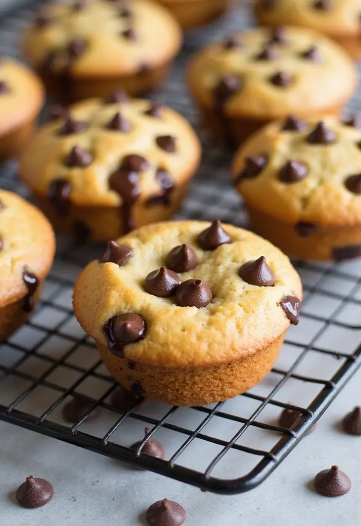 30+ Mini Muffin Tin Recipes for Any Time of Day 60 30+ Mini Muffin Tin Recipes for Any Time of Day - 10. Chocolate Chip Mini Muffins