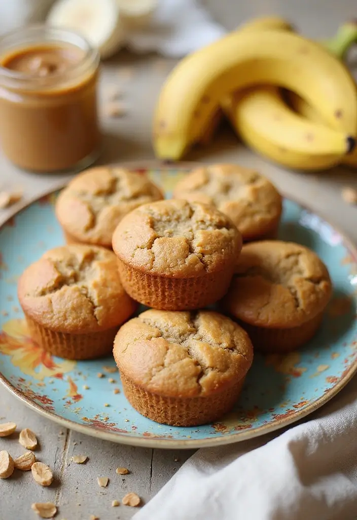 30+ Mini Muffin Tin Recipes for Any Time of Day 88 30+ Mini Muffin Tin Recipes for Any Time of Day - 14. Peanut Butter Banana Muffins