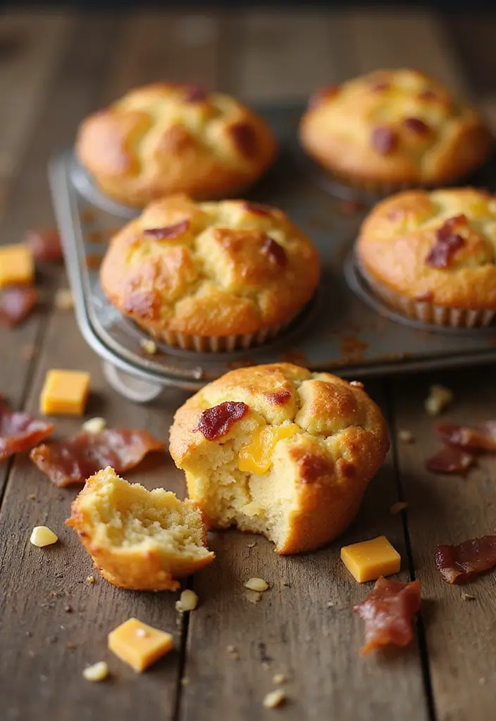 30+ Mini Muffin Tin Recipes for Any Time of Day 119 30+ Mini Muffin Tin Recipes for Any Time of Day - 19. Bacon and Cheddar Muffins