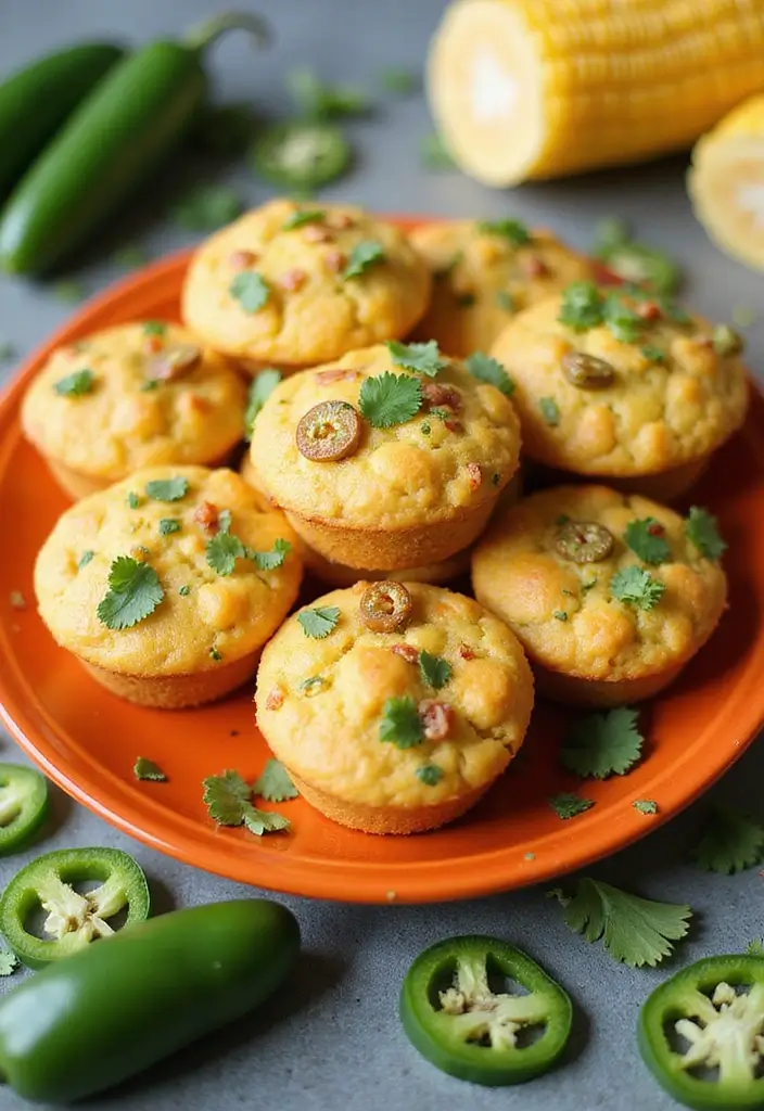 30+ Mini Muffin Tin Recipes for Any Time of Day 129 30+ Mini Muffin Tin Recipes for Any Time of Day - 21. Spicy Jalapeño Corn Muffins