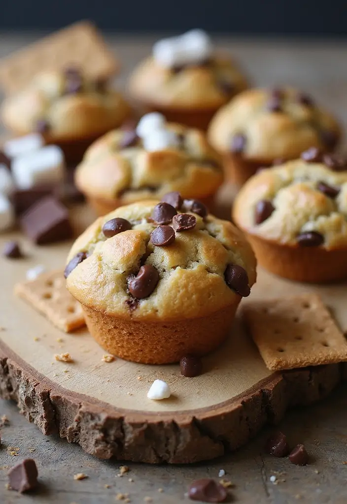 30+ Mini Muffin Tin Recipes for Any Time of Day 143 30+ Mini Muffin Tin Recipes for Any Time of Day - 23. S'mores Mini Muffins