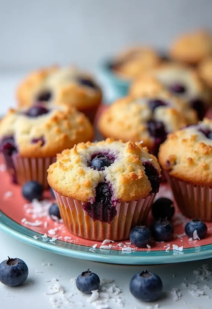 30+ Mini Muffin Tin Recipes for Any Time of Day 160 30+ Mini Muffin Tin Recipes for Any Time of Day - 26. Blueberry Coconut Muffins