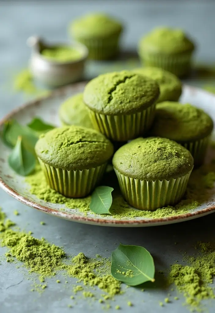 30+ Mini Muffin Tin Recipes for Any Time of Day 175 30+ Mini Muffin Tin Recipes for Any Time of Day - 29. Matcha Green Tea Muffins