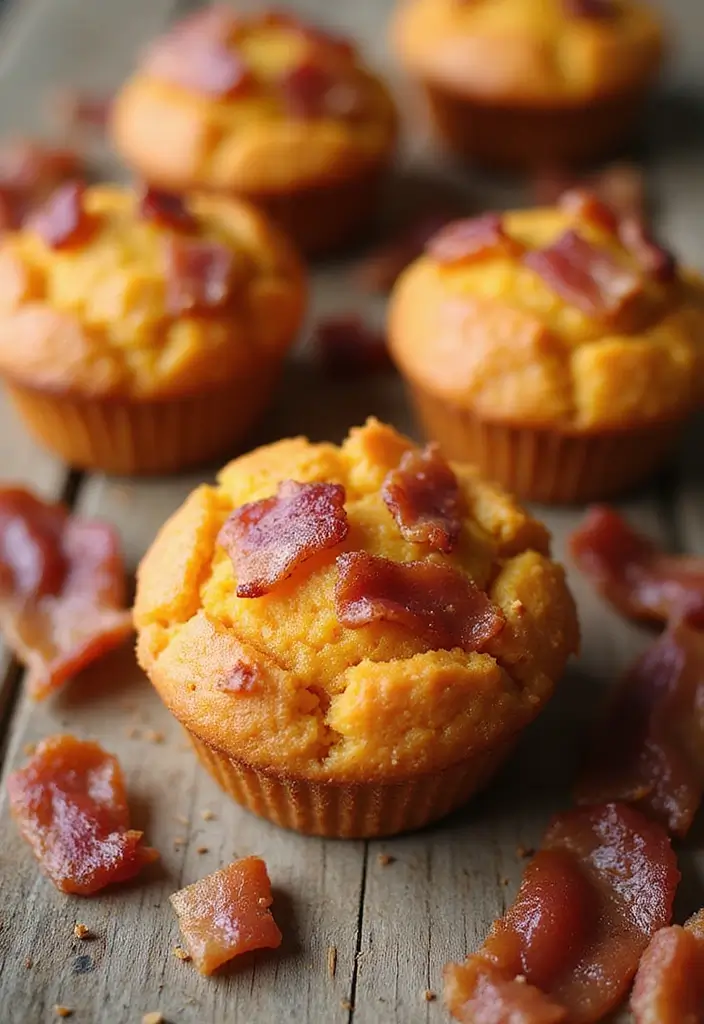 30+ Mini Muffin Tin Recipes for Any Time of Day 13 30+ Mini Muffin Tin Recipes for Any Time of Day - 3. Sweet Potato and Bacon Savory Muffins