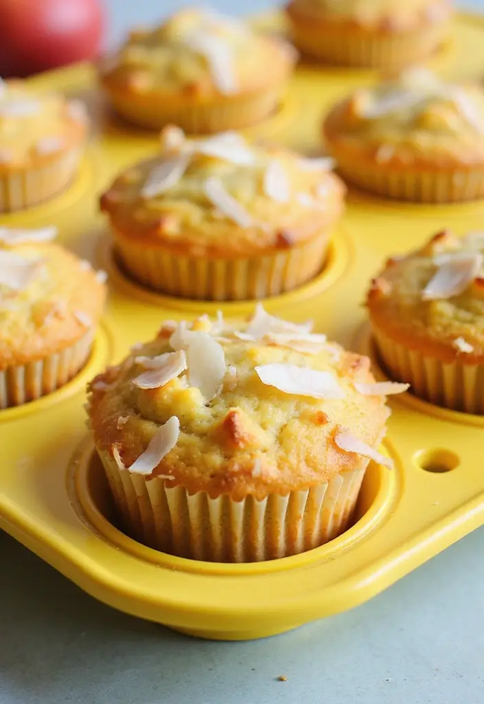 30+ Silicone Mini Muffin Pan Recipes for Easy Baking - 10. Coconut Mango Muffins