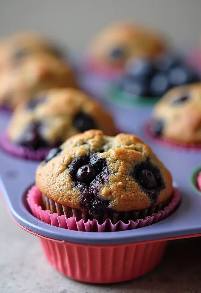 30+ Silicone Mini Muffin Pan Recipes for Easy Baking - 13. Blueberry Chia Seed Muffins