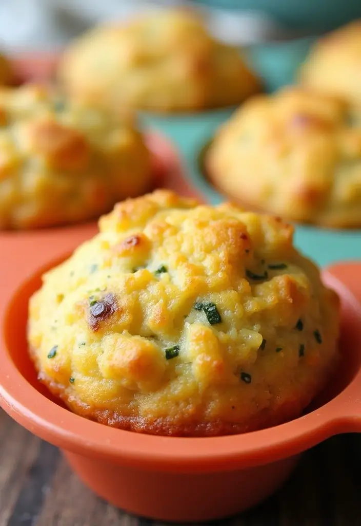 30+ Silicone Mini Muffin Pan Recipes for Easy Baking - 16. Savory Cheese and Herb Muffins