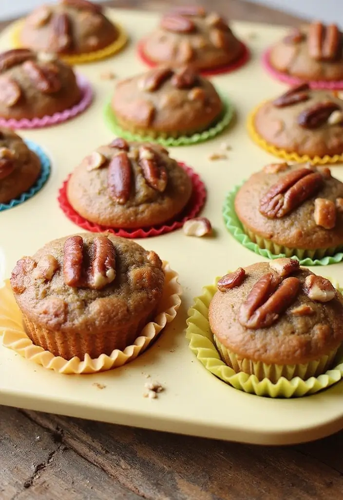 30+ Silicone Mini Muffin Pan Recipes for Easy Baking - 18. Maple Pecan Muffins