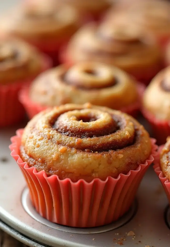 30+ Silicone Mini Muffin Pan Recipes for Easy Baking - 26. Cinnamon Roll Muffins