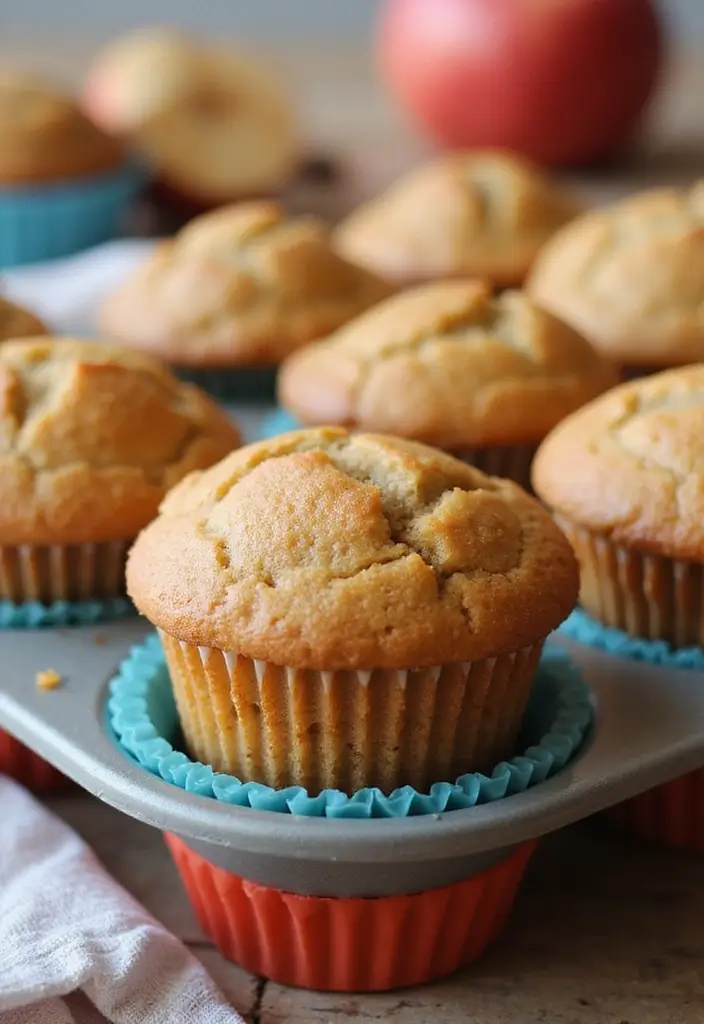 30+ Silicone Mini Muffin Pan Recipes for Easy Baking - 29. Apple Ginger Muffins