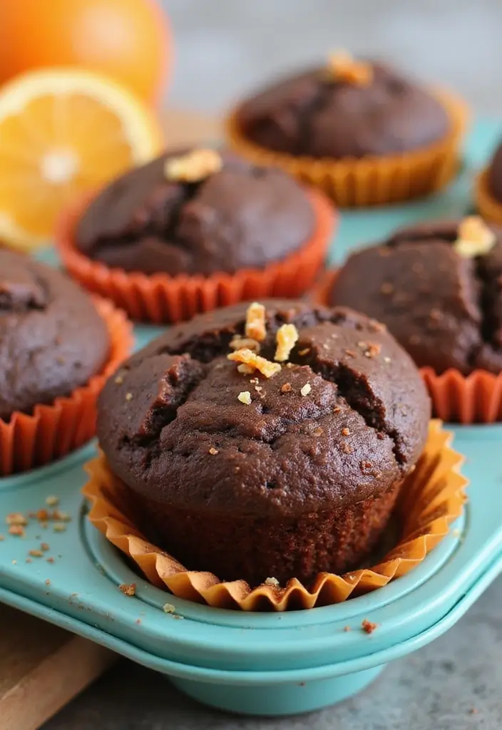 30+ Silicone Mini Muffin Pan Recipes for Easy Baking - 30. Chocolate Orange Muffins