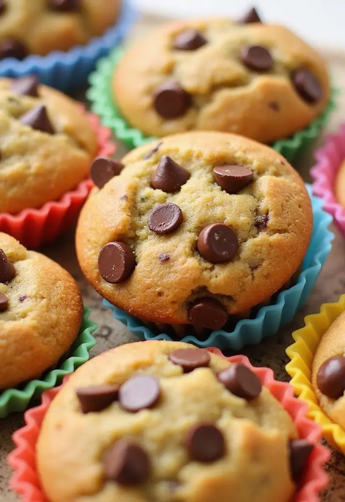 30+ Silicone Mini Muffin Pan Recipes for Easy Baking - 4. Zucchini Chocolate Chip Muffins