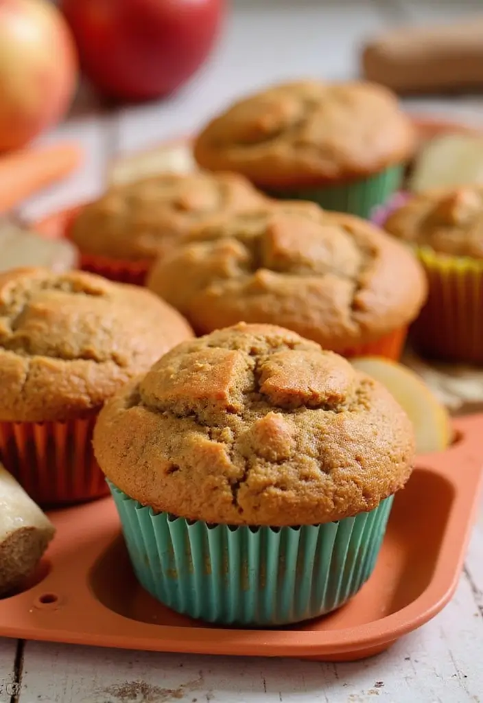 30+ Silicone Mini Muffin Pan Recipes for Easy Baking - 6. Carrot Apple Muffins