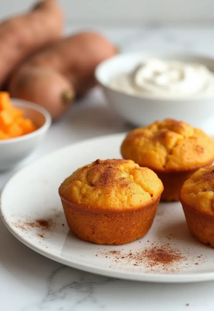 30+ Sweet Potato Muffin Recipes Packed with Nutrition 48 30+ Sweet Potato Muffin Recipes Packed with Nutrition - 10. Sweet Potato Muffins with Greek Yogurt