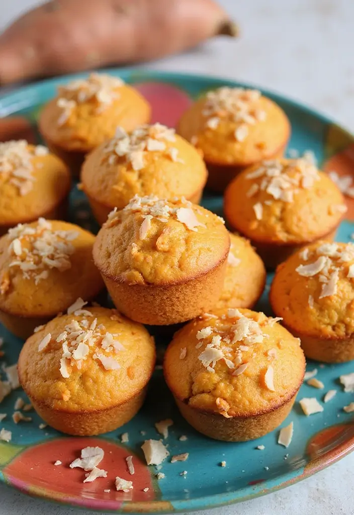 30+ Sweet Potato Muffin Recipes Packed with Nutrition 66 30+ Sweet Potato Muffin Recipes Packed with Nutrition - 14. Sweet Potato Coconut Muffins