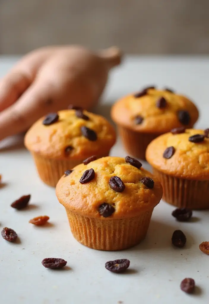30+ Sweet Potato Muffin Recipes Packed with Nutrition 95 30+ Sweet Potato Muffin Recipes Packed with Nutrition - 19. Sweet Potato Muffins with Raisins