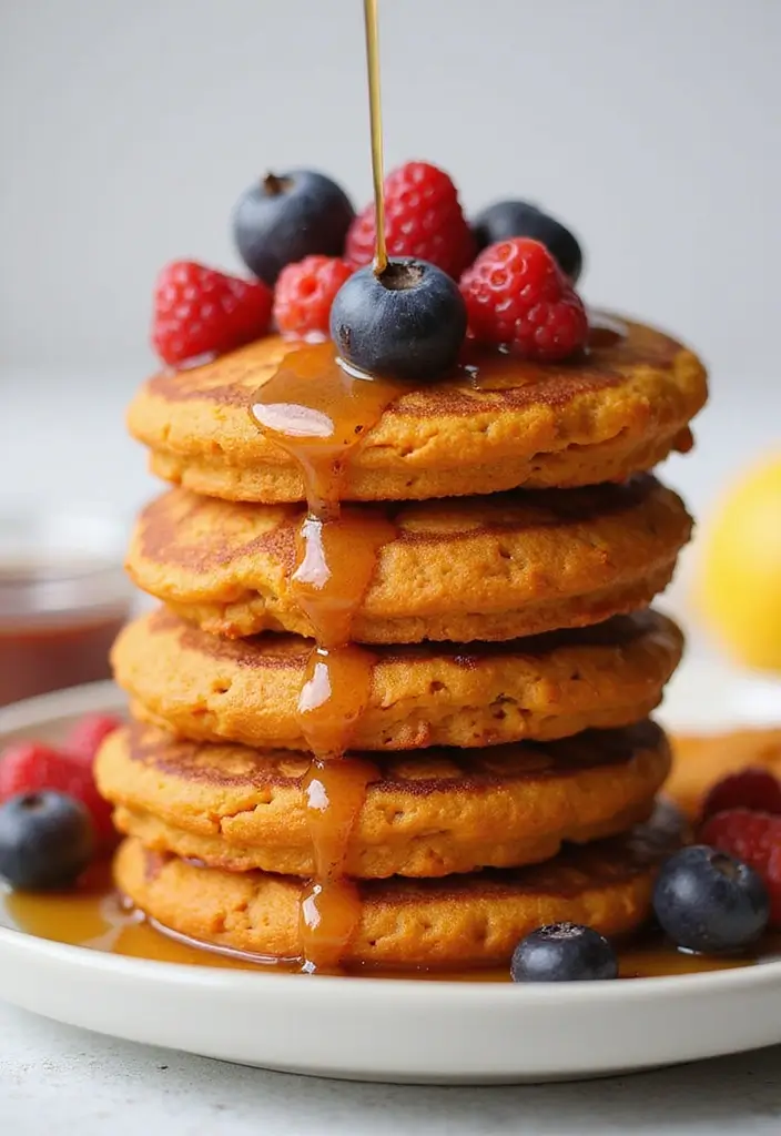 30+ Sweet Potato Muffin Recipes Packed with Nutrition 131 30+ Sweet Potato Muffin Recipes Packed with Nutrition - 25. Sweet Potato Muffin Pancakes