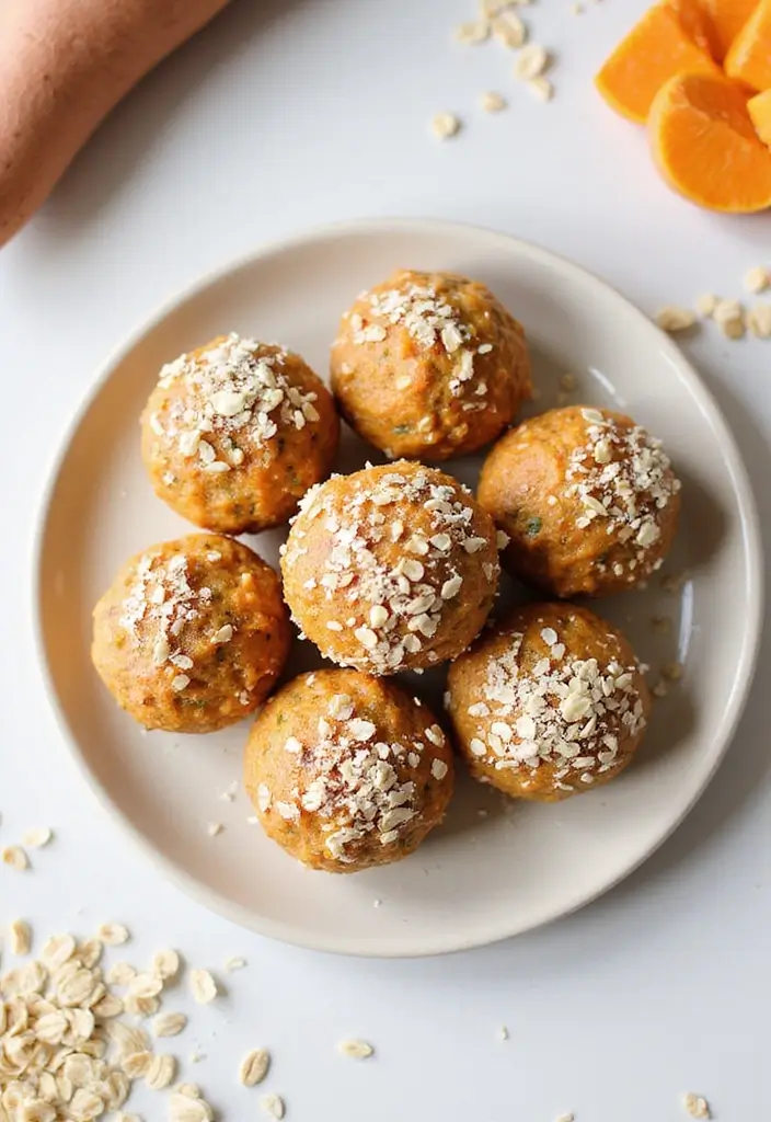 30+ Sweet Potato Muffin Recipes Packed with Nutrition 138 30+ Sweet Potato Muffin Recipes Packed with Nutrition - 26. Sweet Potato Muffin Energy Balls
