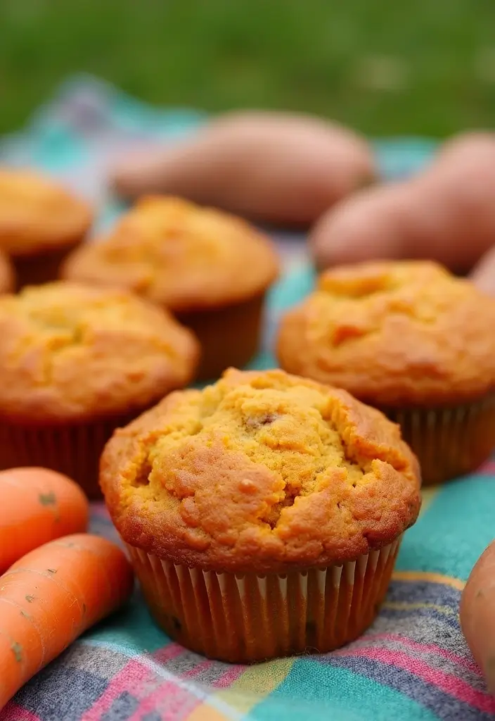 30+ Sweet Potato Muffin Recipes Packed with Nutrition 26 30+ Sweet Potato Muffin Recipes Packed with Nutrition - 6. Sweet Potato and Carrot Muffins