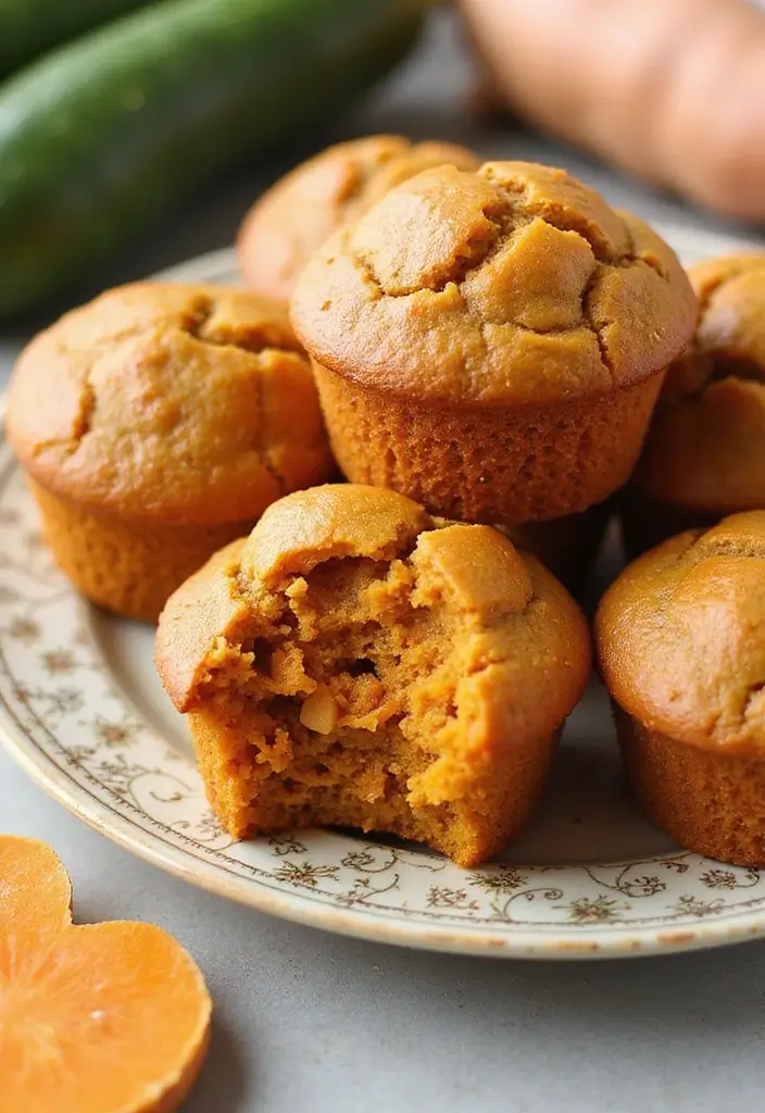 30+ Sweet Potato Muffin Recipes Packed with Nutrition 38 30+ Sweet Potato Muffin Recipes Packed with Nutrition - 8. Sweet Potato Zucchini Muffins