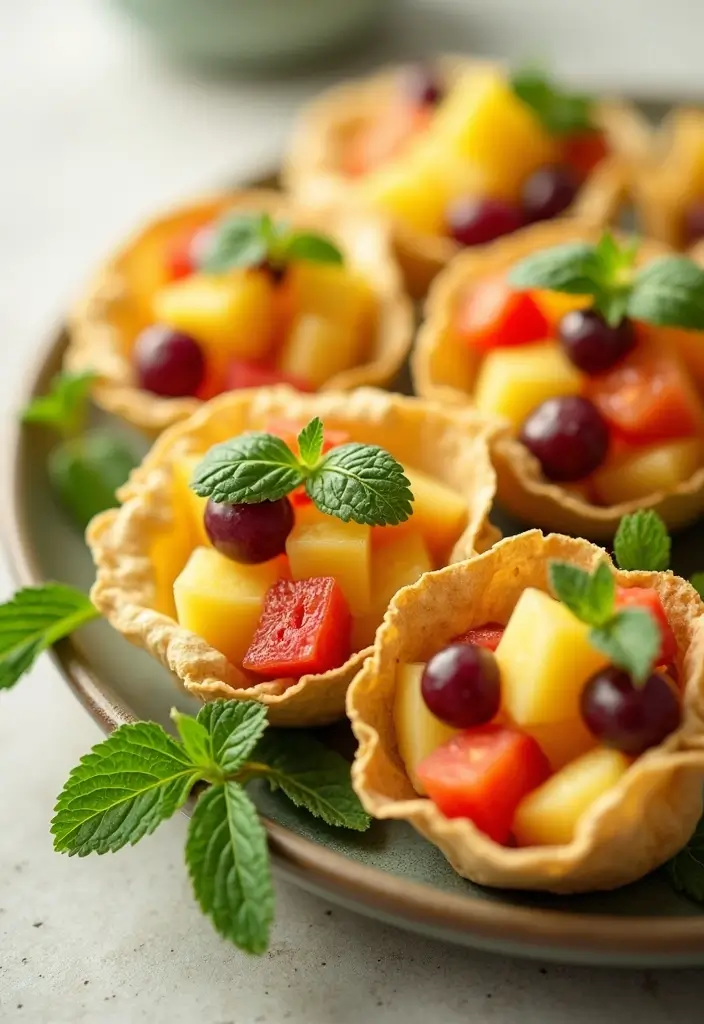 30+ Tortilla Muffin Tin Recipes You’ve Never Tried Before 86 30+ Tortilla Muffin Tin Recipes You’ve Never Tried Before - 14. Fruit Salad Tortilla Cups