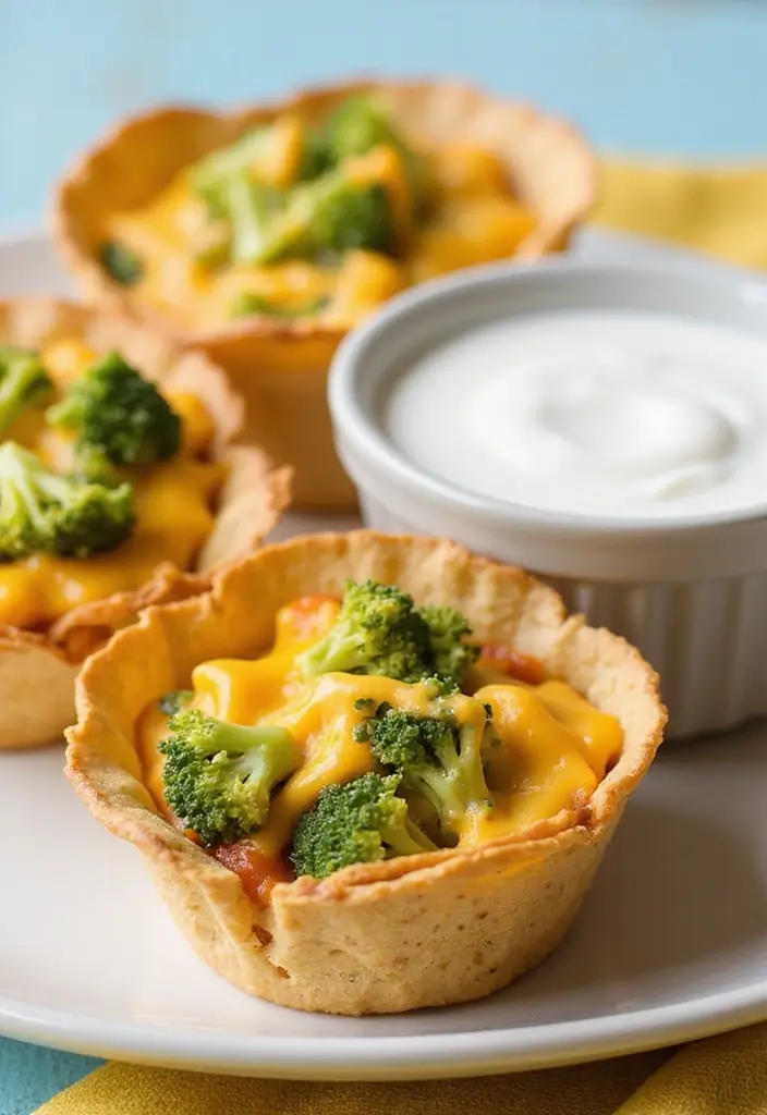 30+ Tortilla Muffin Tin Recipes You’ve Never Tried Before 126 30+ Tortilla Muffin Tin Recipes You’ve Never Tried Before - 20. Cheesy Broccoli Tortilla Cups