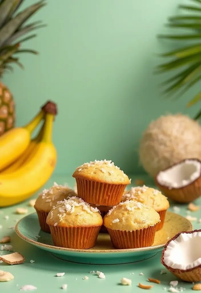 30+ Vegan Gluten Free Muffin Recipes for a Healthier Treat 108 30+ Vegan Gluten Free Muffin Recipes for a Healthier Treat - 16. Tropical Banana Coconut Muffins