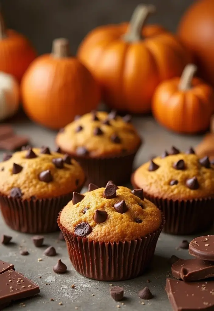 30+ Vegan Gluten Free Muffin Recipes for a Healthier Treat 166 30+ Vegan Gluten Free Muffin Recipes for a Healthier Treat - 24. Pumpkin Chocolate Chip Muffins