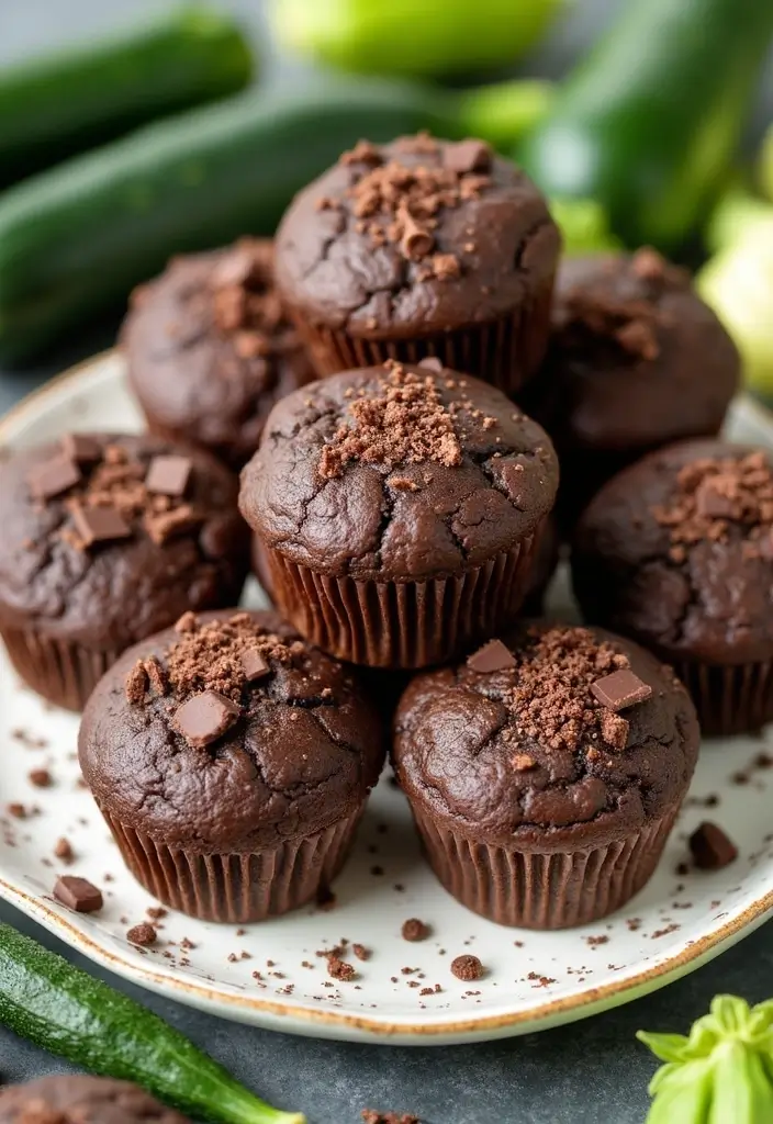 30+ Vegan Gluten Free Muffin Recipes for a Healthier Treat 15 30+ Vegan Gluten Free Muffin Recipes for a Healthier Treat - 3. Chocolate Zucchini Muffins